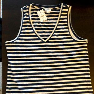 J. Crew women’s size s navy and white stri…